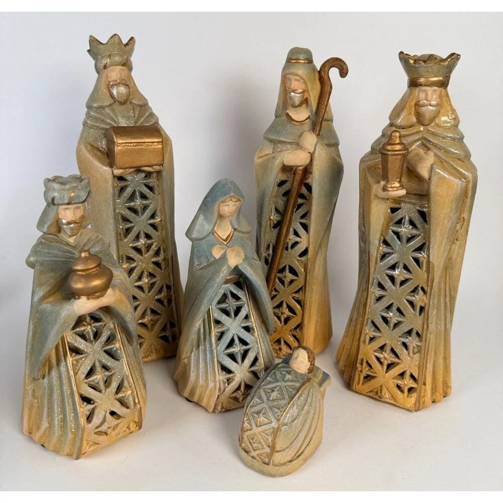 Joseph's Studio 6 Piece Nativity Set Holy Family And King Set By Roman, Inc 7-9
